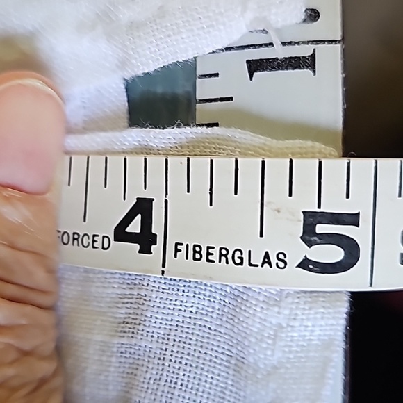 GIUSY white 100% linen made in Italy women's top. Oversized small Raglan sleeves - Picture 11 of 11